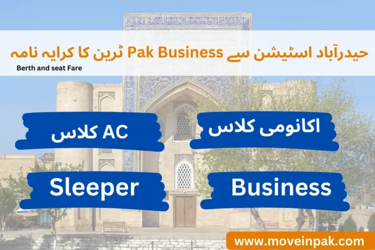 Millat Train Ticket Price from Toba Tek Singh March 2024